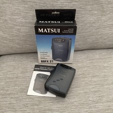 Vintage Matsui BBFX 21 Personal Radio/Cassette Player Working With Box