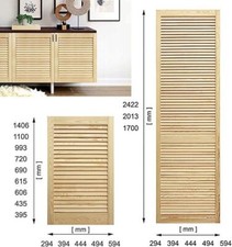 Wooden louvered door pine wood - door,