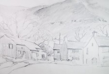 Original pencil drawing - pencil,