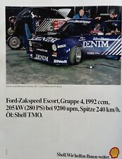 Ford Zakspeed Escort size 4 and shell original advertising from magazine