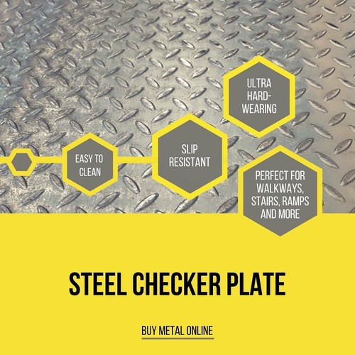Steel checker plate tread - steel,