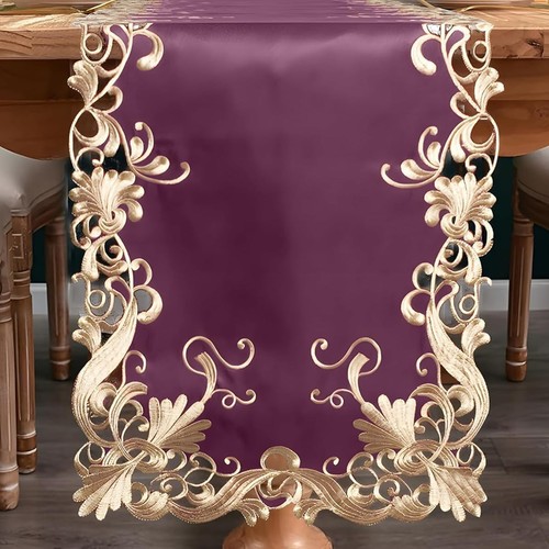 Purple christmas table - christmas,
