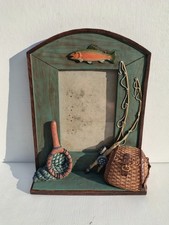 Fishing Angling Photo Picture Frame Resin 3D Leonardo Collection Father Dad 