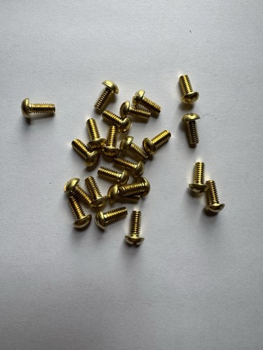 Brass round head slotted - head,