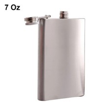 7oz Hip Flask Stainless Steel Pocket Drink Whisky Flasks Alcohol Gift Steel UK