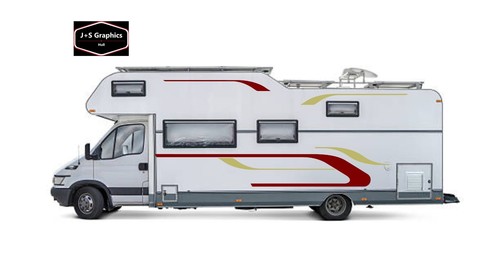 Motorhome graphics stripes - motorhome,
