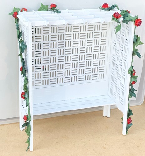 Dolls house assembled arbour - house,