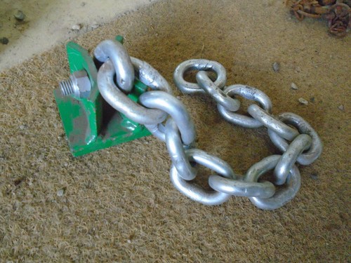 Manure spreader flail - flail, chain