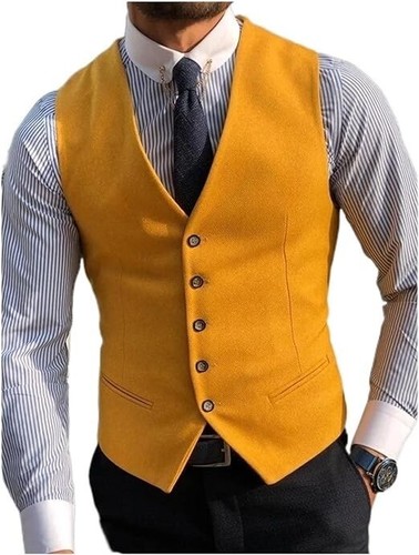 Men wedding yellow wool 5 - men's,