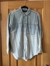 Topshop MOTO Denim Shirt - Size 10 - New Without Tags 
