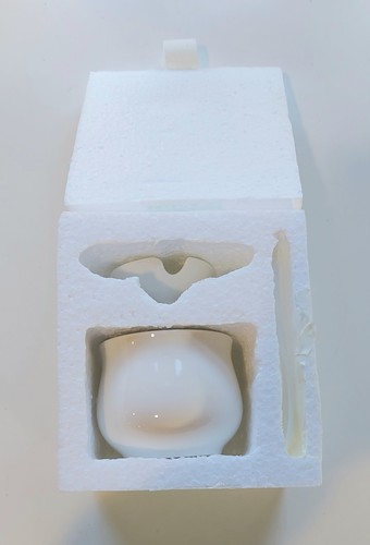 White porcelain sugar bowl - sugar,