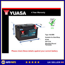 EFB Car Battery YBX7100 Yuasa