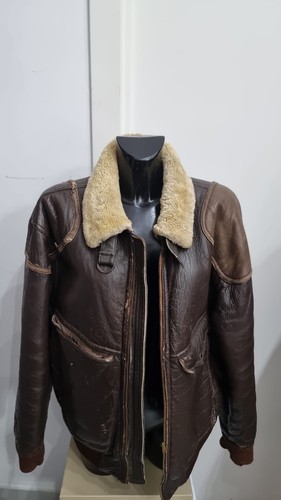 Men brown aviator shearling - men's,