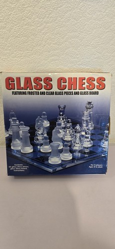 Glass chess set frosted - glass,