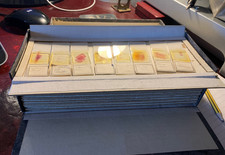 Vintage Set of ~60 Professional Prepared Microscope Slides Path Subjects - c1940