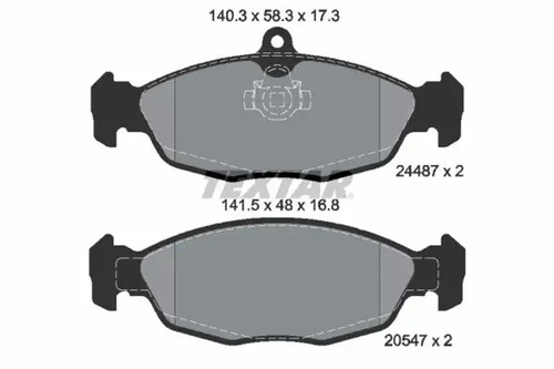 Brake pads 2448701 - textar, for