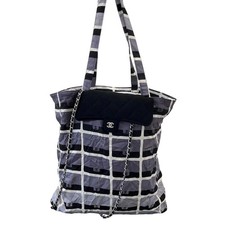 Chanel Women's 2 In 1 Foldable Flap Bag Black