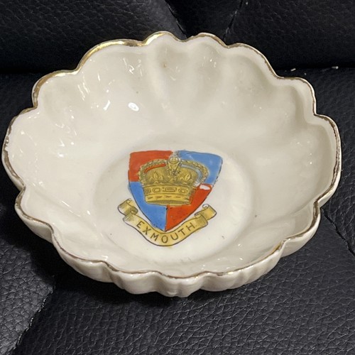 Exmouth crested china trinket - exmouth,