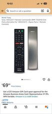 Sony 149322311 Remote Control