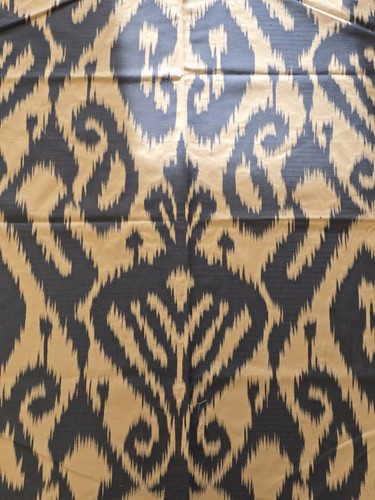 Blue white ikat - blue,