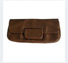 Atmosphere Clutch Brown Faux