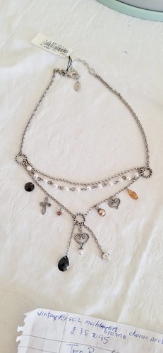 Fossil multi strand charm - multi,