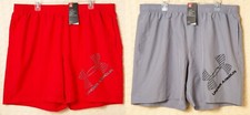 UNDER ARMOUR Heatgear Mens Quick Dry Shorts Red Gray XXL UA 7.5" Inseam 1286060