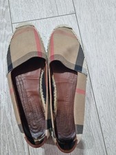 Burberry Canvas House Check Hogeson Espadrille Size38