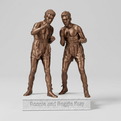 Kray twins boxing statue - kray,