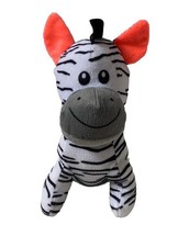 Zebra Soft Toy Bananas Teddy Bear Stuffed Plush 9" Safari Animal Pink Ears