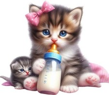 Colour Baby Kitten Cat Wall