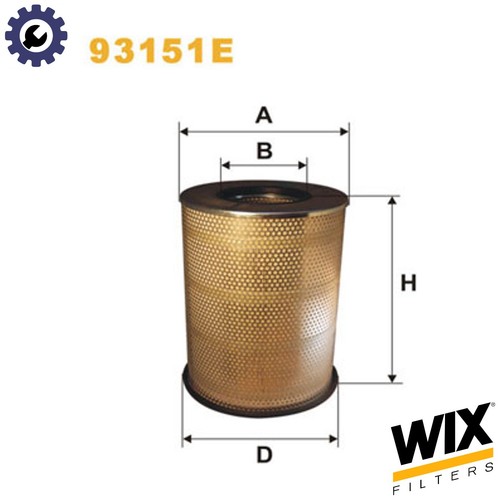 Air filter 93151e for volvo - air,