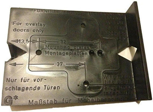 Hinge jig template for - template, kitchen