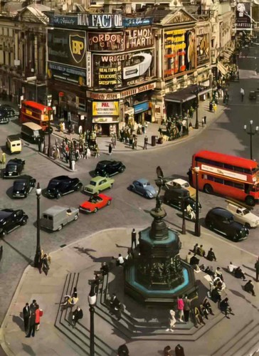 London piccadilly circus - london, 1960s