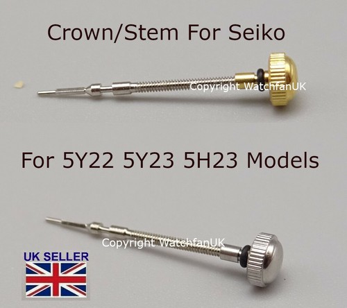 Crown and stem - and, seiko