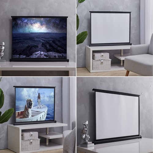 Desktop projector screen with - desktop,