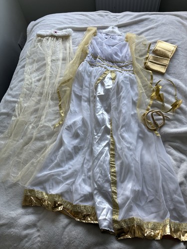 Girls white and gold egyptian - white,