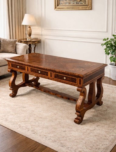 20th century walnut inlaid - walnut,