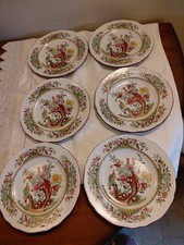 Copeland Spode Set Of 6 Bird of Paradise Salad / Dessert Plates 