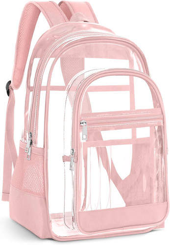 Clear backpack heavy duty - heavy, pvc
