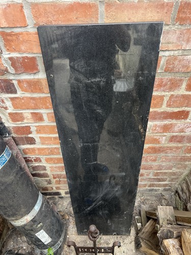 Black granite hearth 137cm x - hearth,