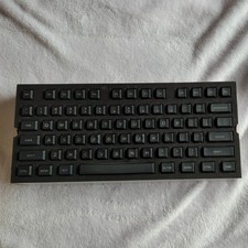 Dsa PBT Top Printed Legends Black Keycaps Laser Etched Keycap Set (145 Keys)