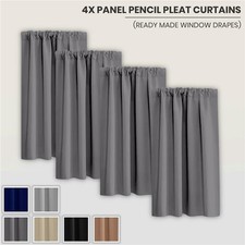 4 Panels Blackout Curtains