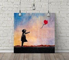 BANKSY BALLOON GIRL SQUARE