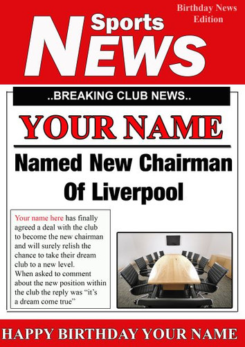 Personalised liverpool - personalised,