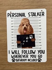 Poodle apricot Plaque (