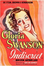 Indiscreet DVD - Gloria Swanson Ben Lyon dir. McCarey pre-Code Comedy 1931