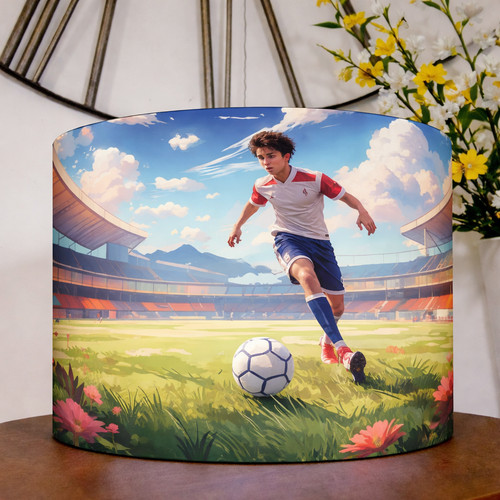 Football player ceiling drum - player,