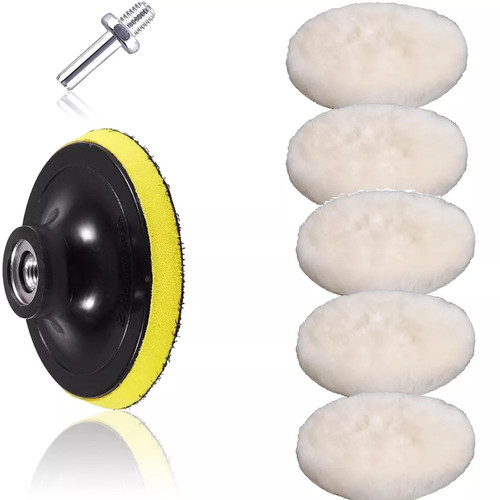 150mm round wool buffing pad - buffing,