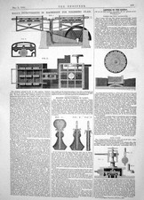 Antique Print 1864 Hall Machinery Polishing Glass Holmes Lamps Slide Valves